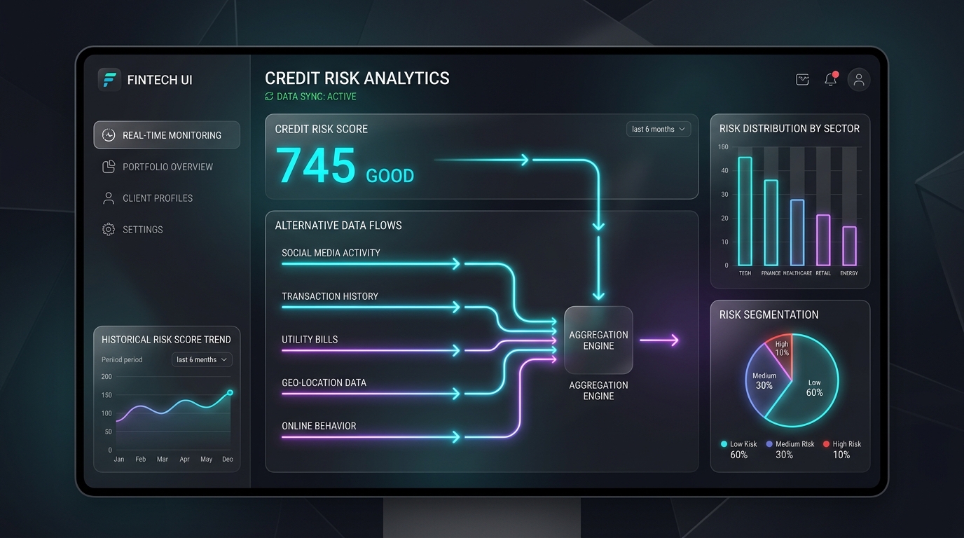 ScoreRails Alternative Credit Data Analytics Dashboard